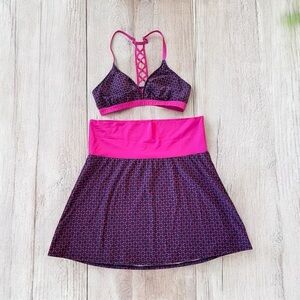 Title Nine active skirt set Pink and Purple, Tennis, beachwear, Summer, sports L